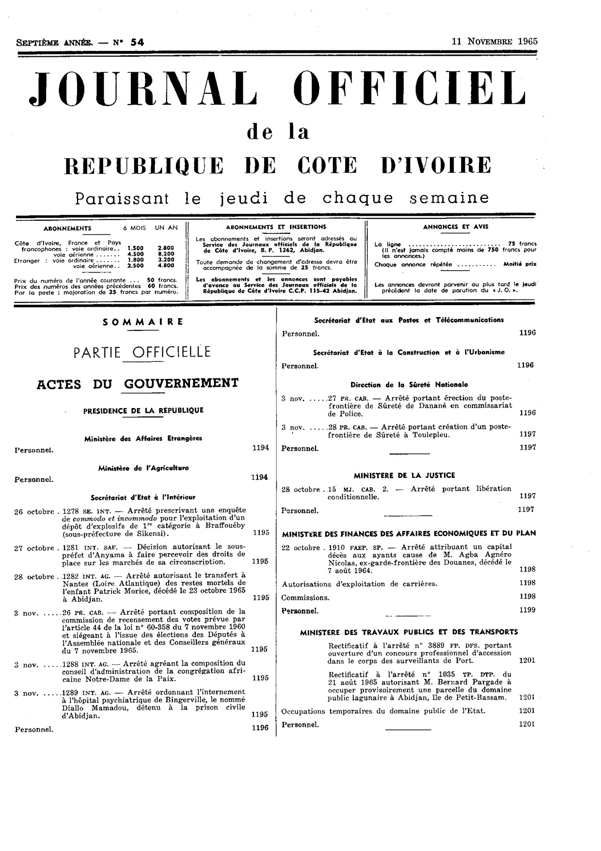 JO 1965/-054