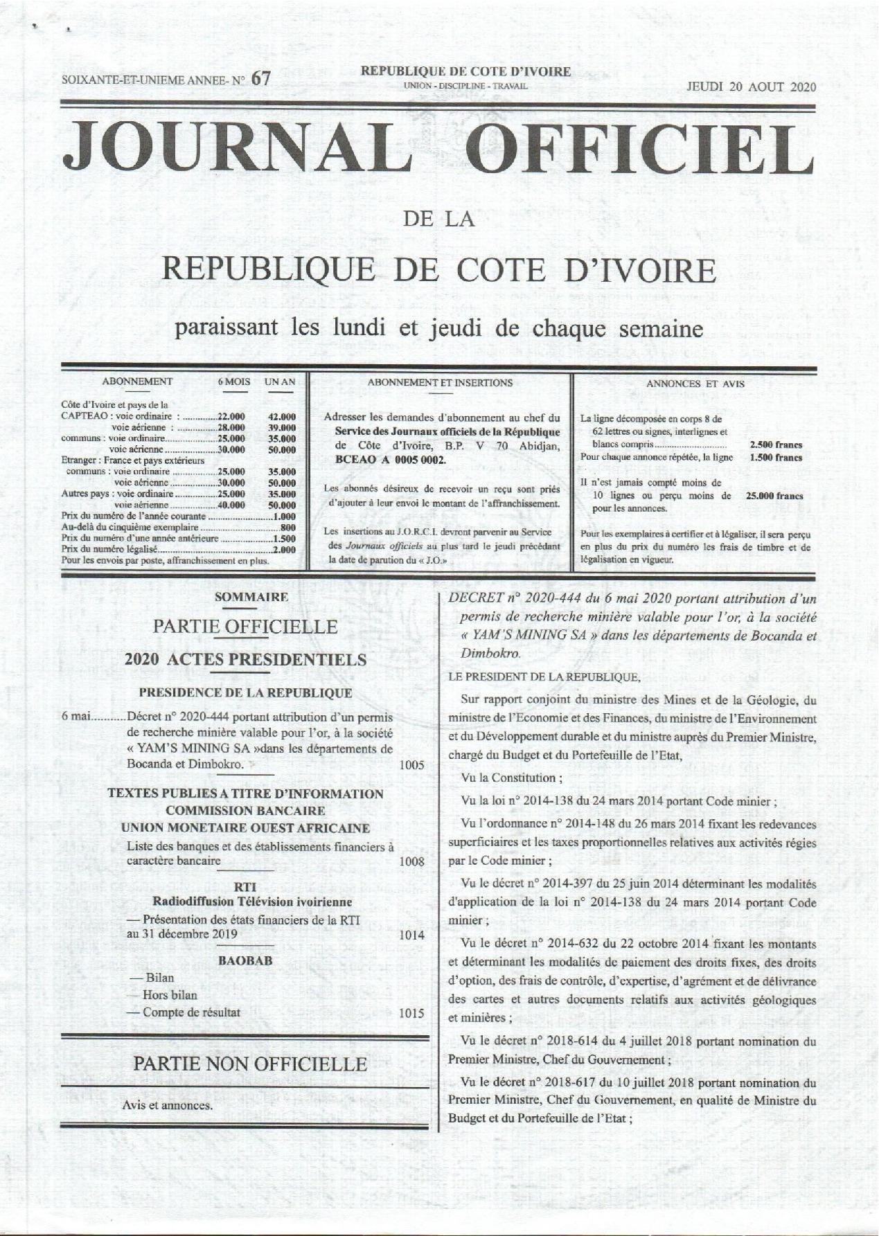 JO 2020-067