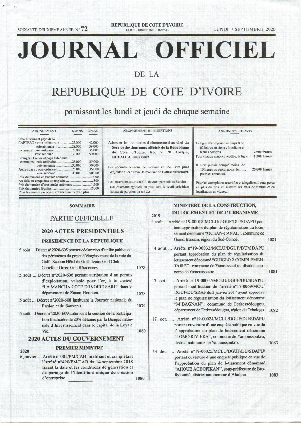 JO 2020-072