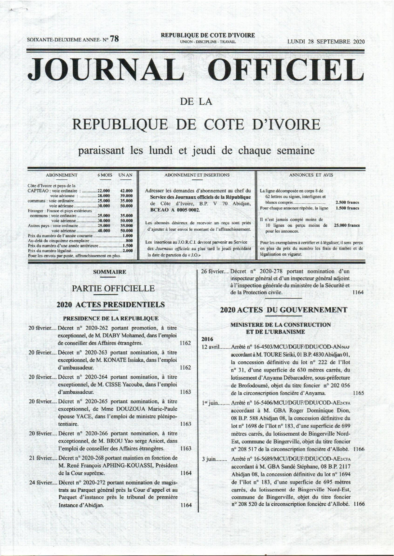 JO 2020-078