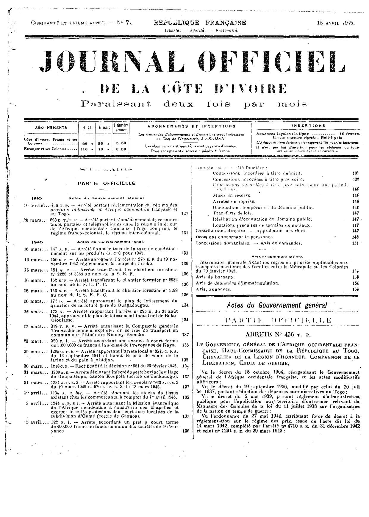 JO 1945-007 FRANCE_CI