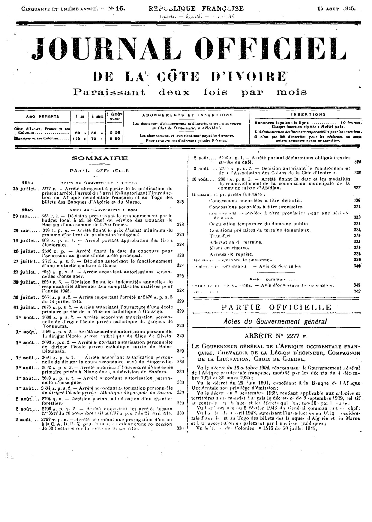 JO 1945-016 FRANCE_CI
