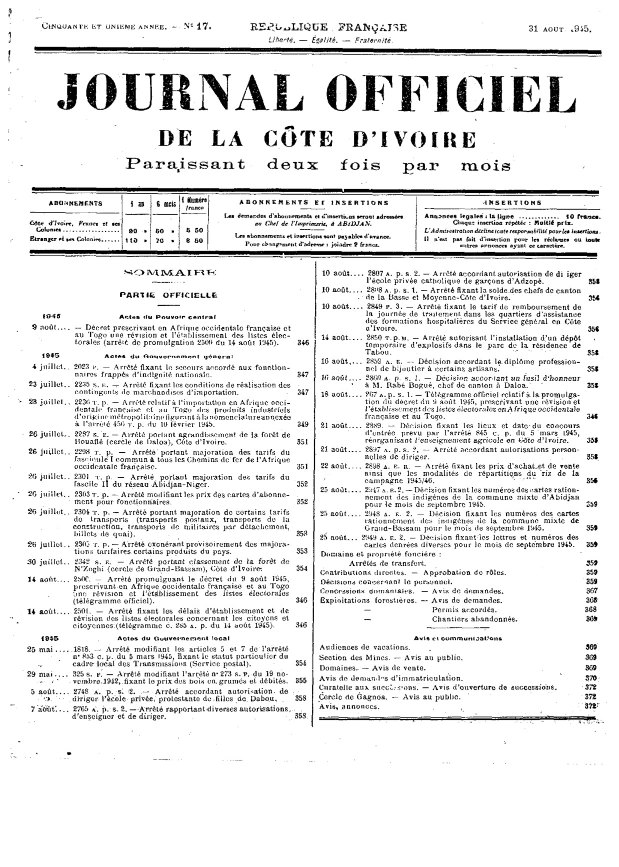 JO 1945-017 FRANCE_CI