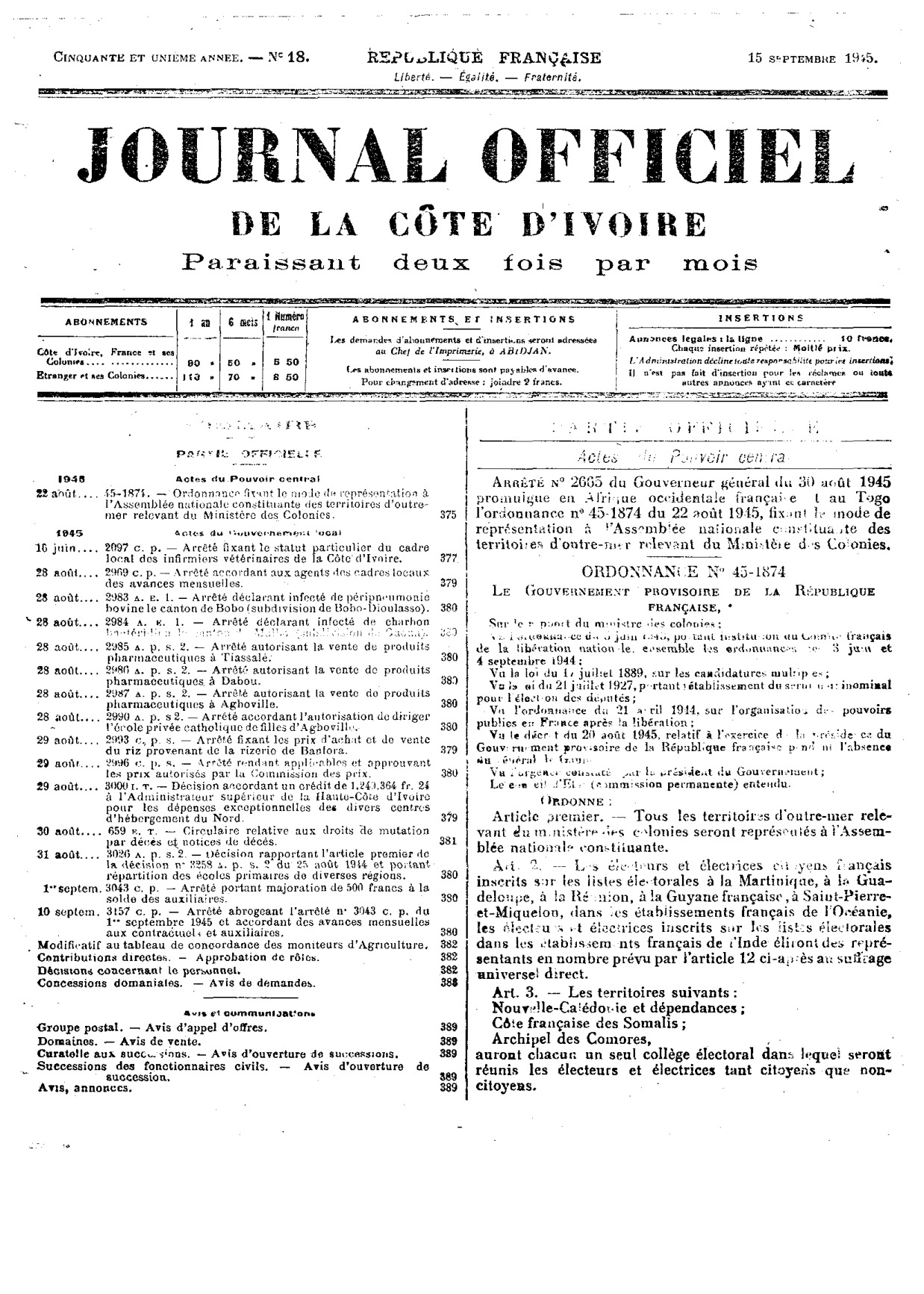 JO 1945-018 FRANCE_CI