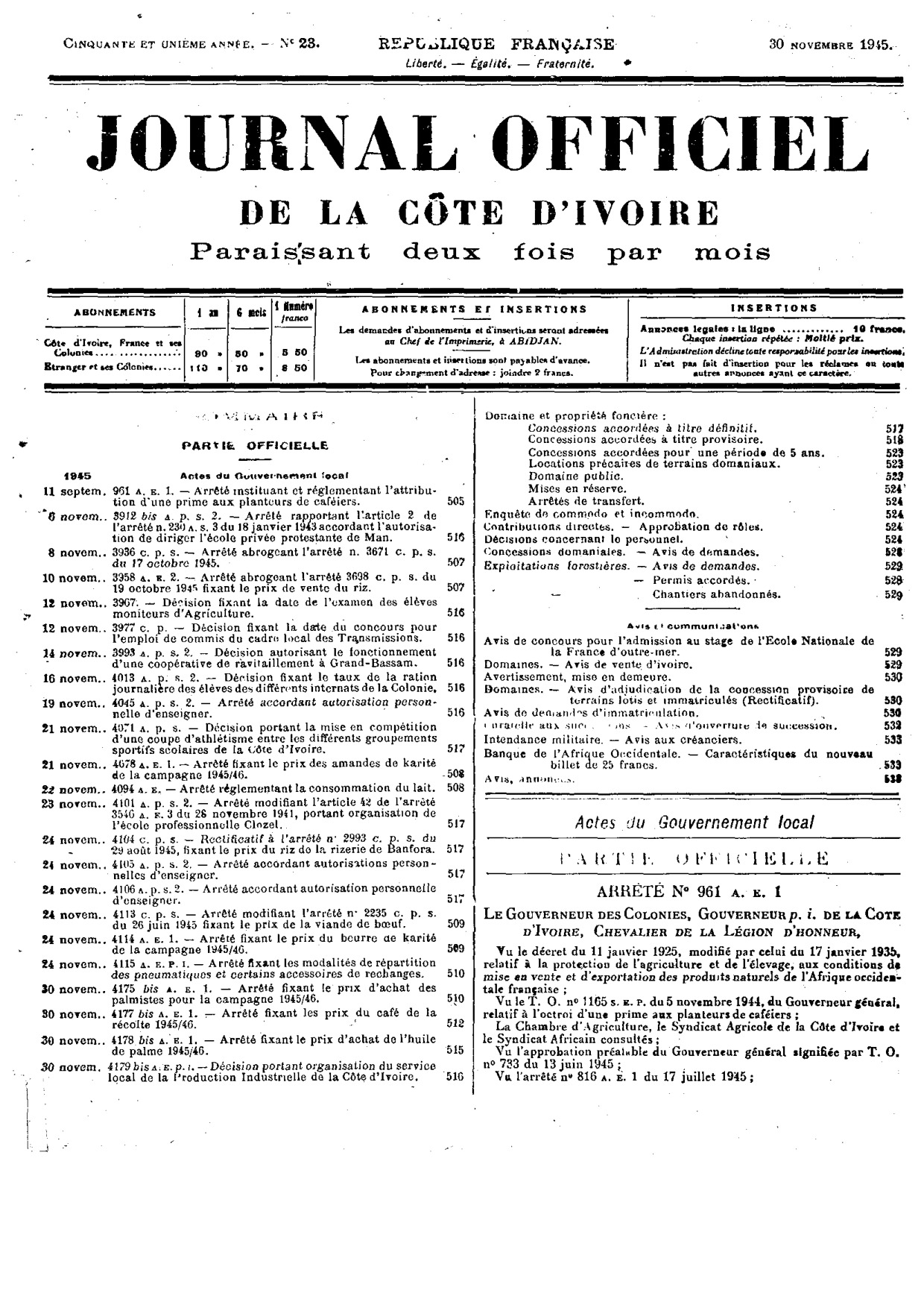 JO 1945-023 FRANCE_CI