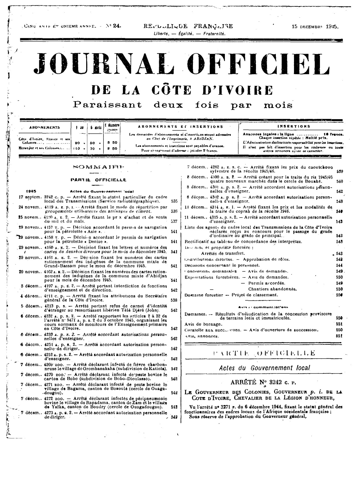 JO 1945-024 FRANCE_CI