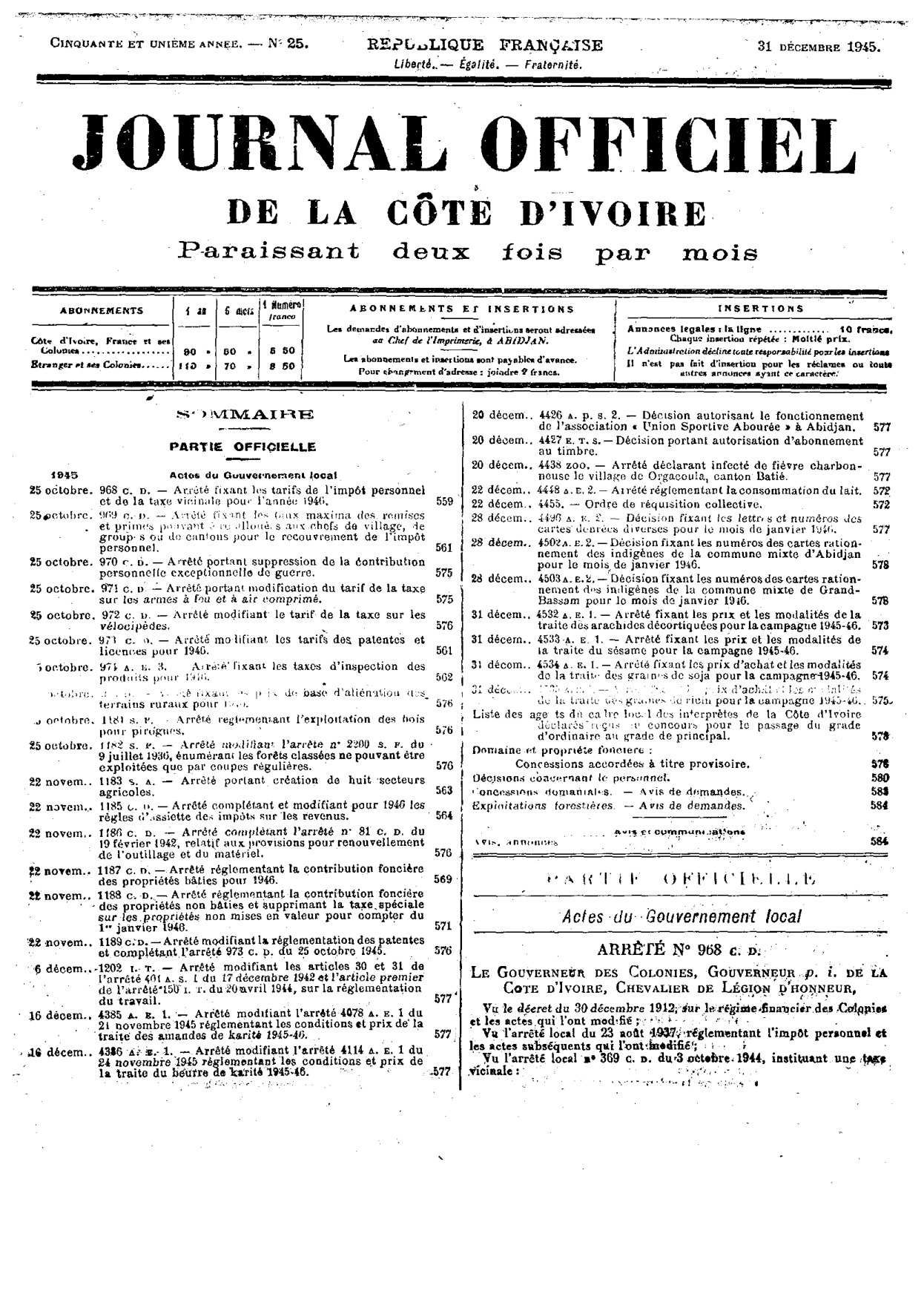 JO 1945-025 FRANCE_CI