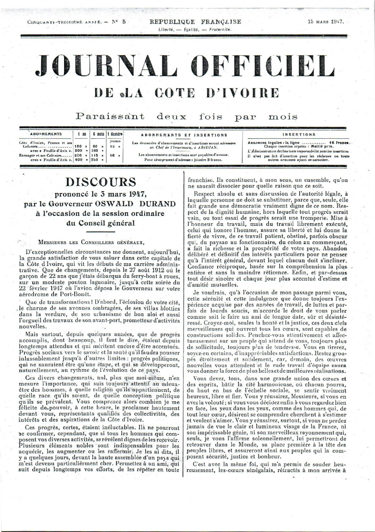JO 1947-005 FRANCE_CI