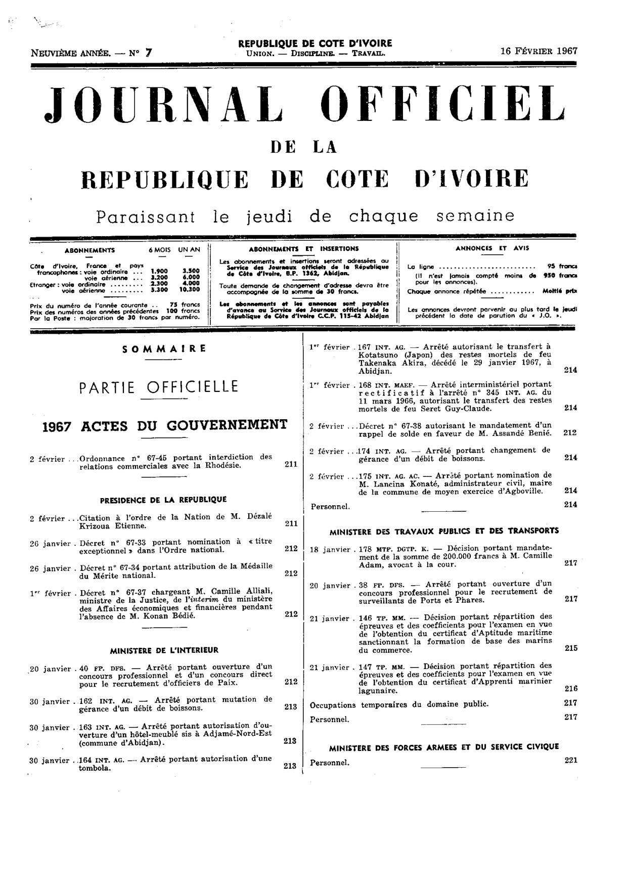 JO 1967-007