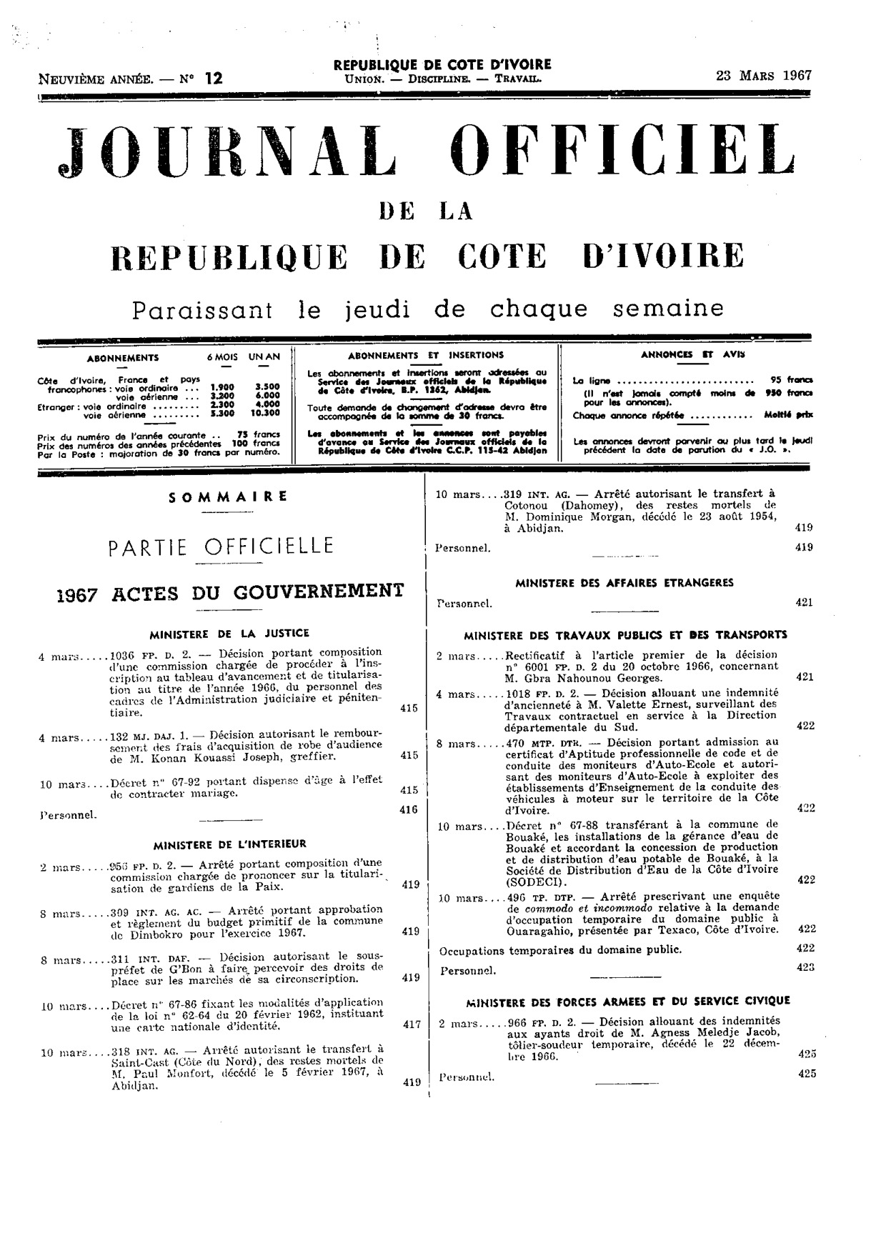 JO 1967-012