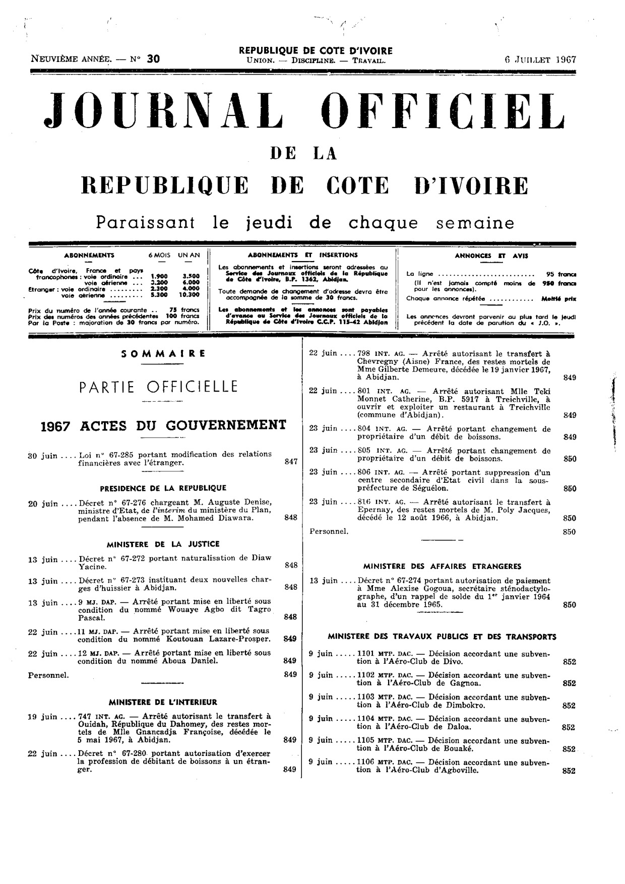 JO 1967-030