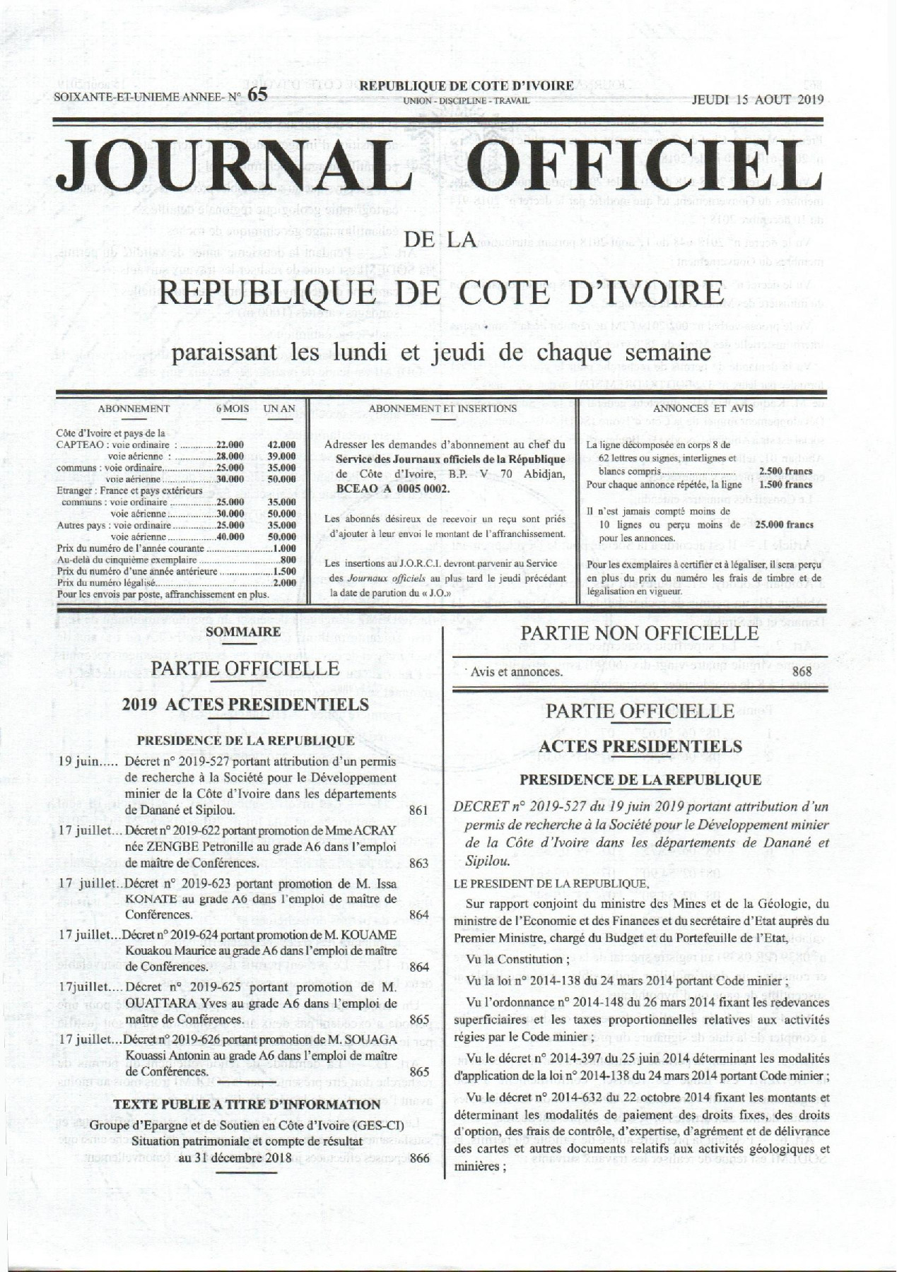 JO 2019-065