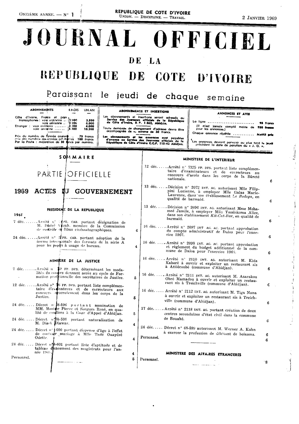 JO 1969-001