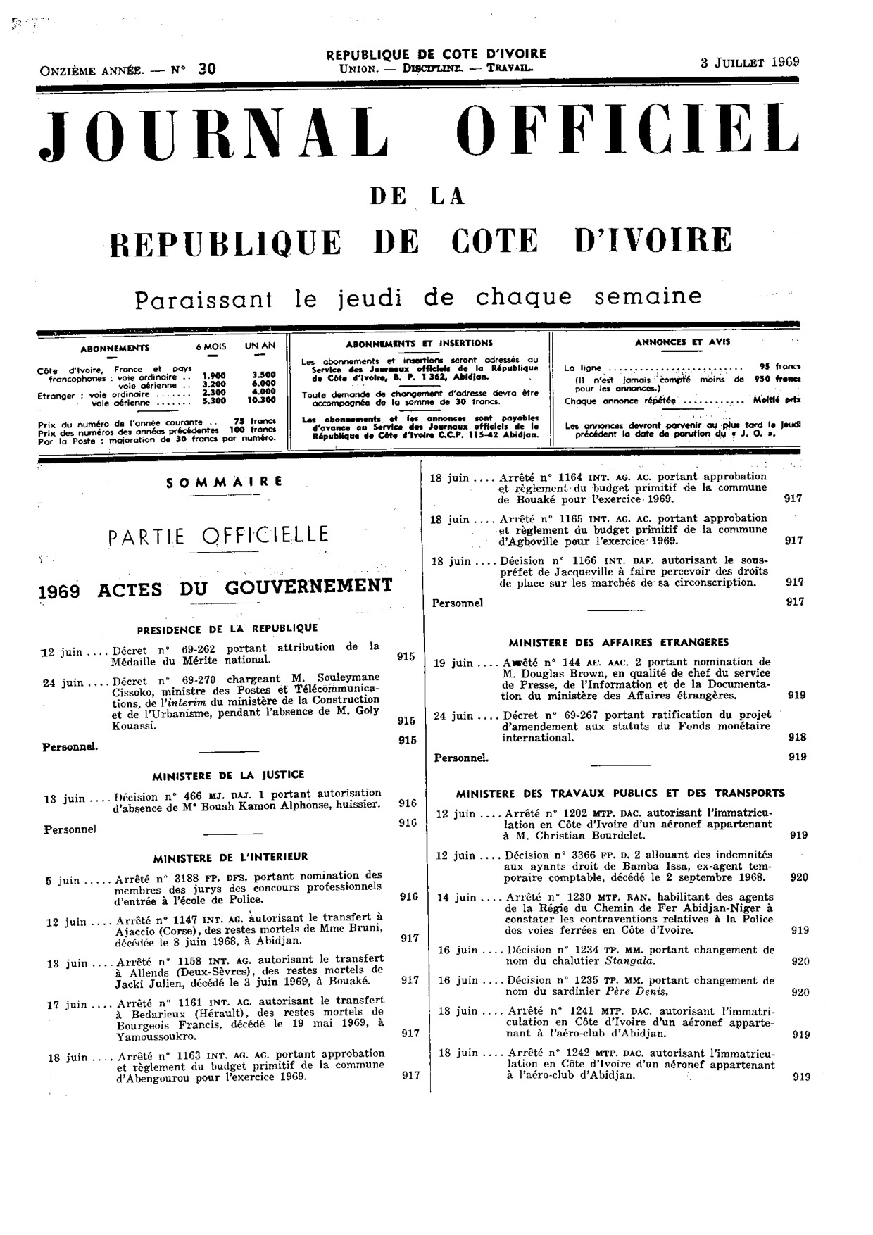 JO 1969-030