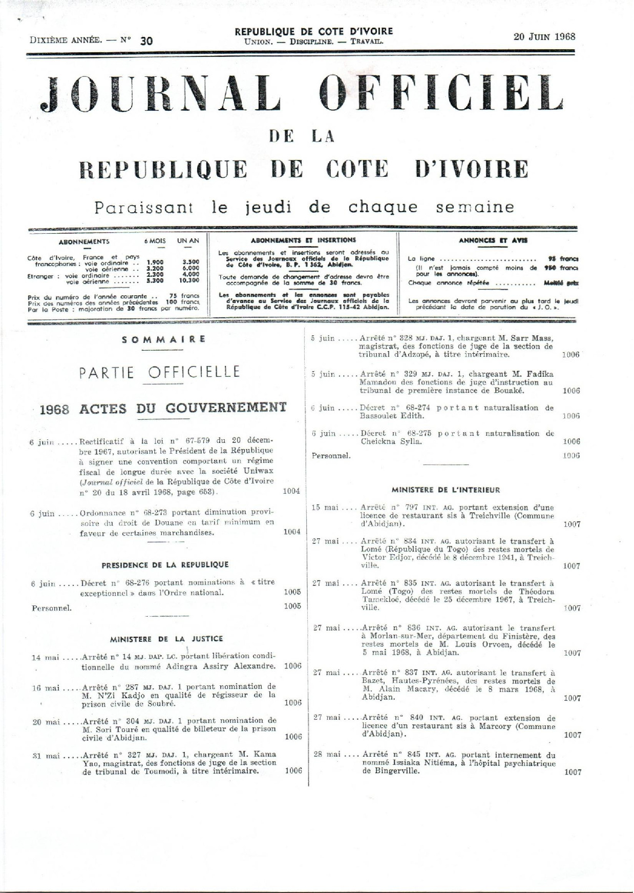 JO 1968-030