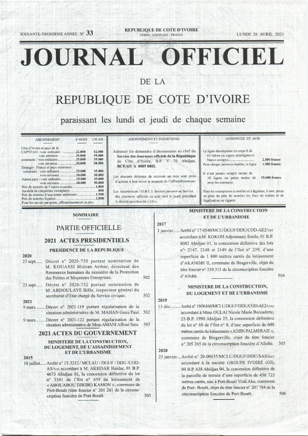 JO 2021-033