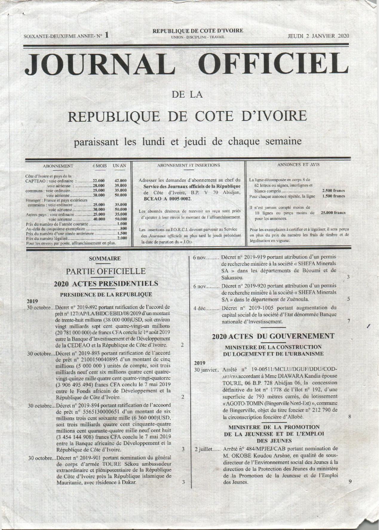 JO 2020-001