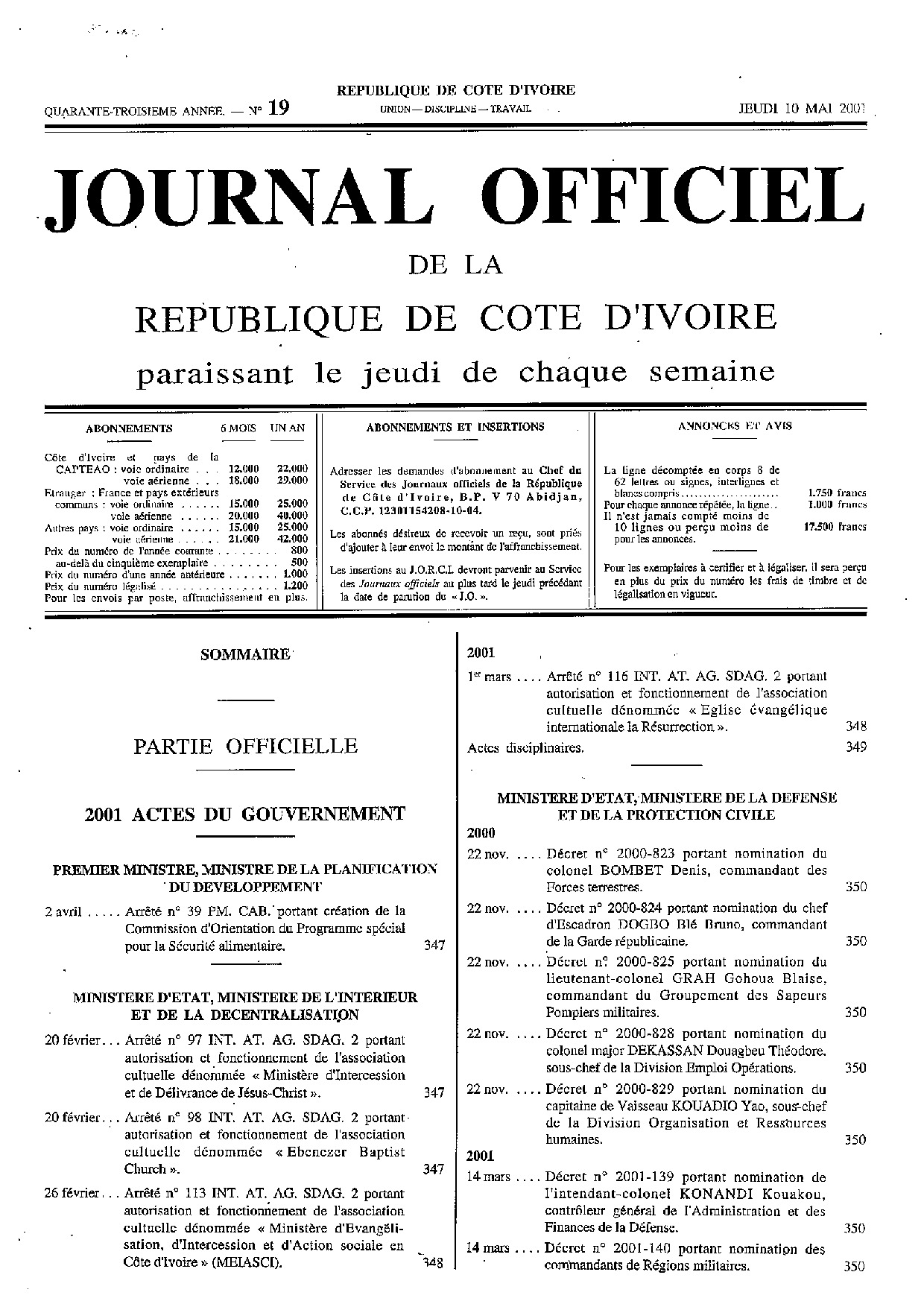 JO 2001-019