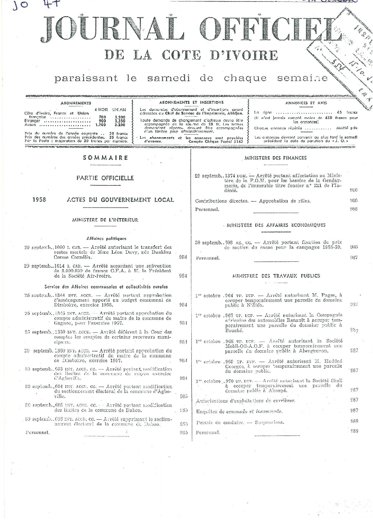 JO 1958-047