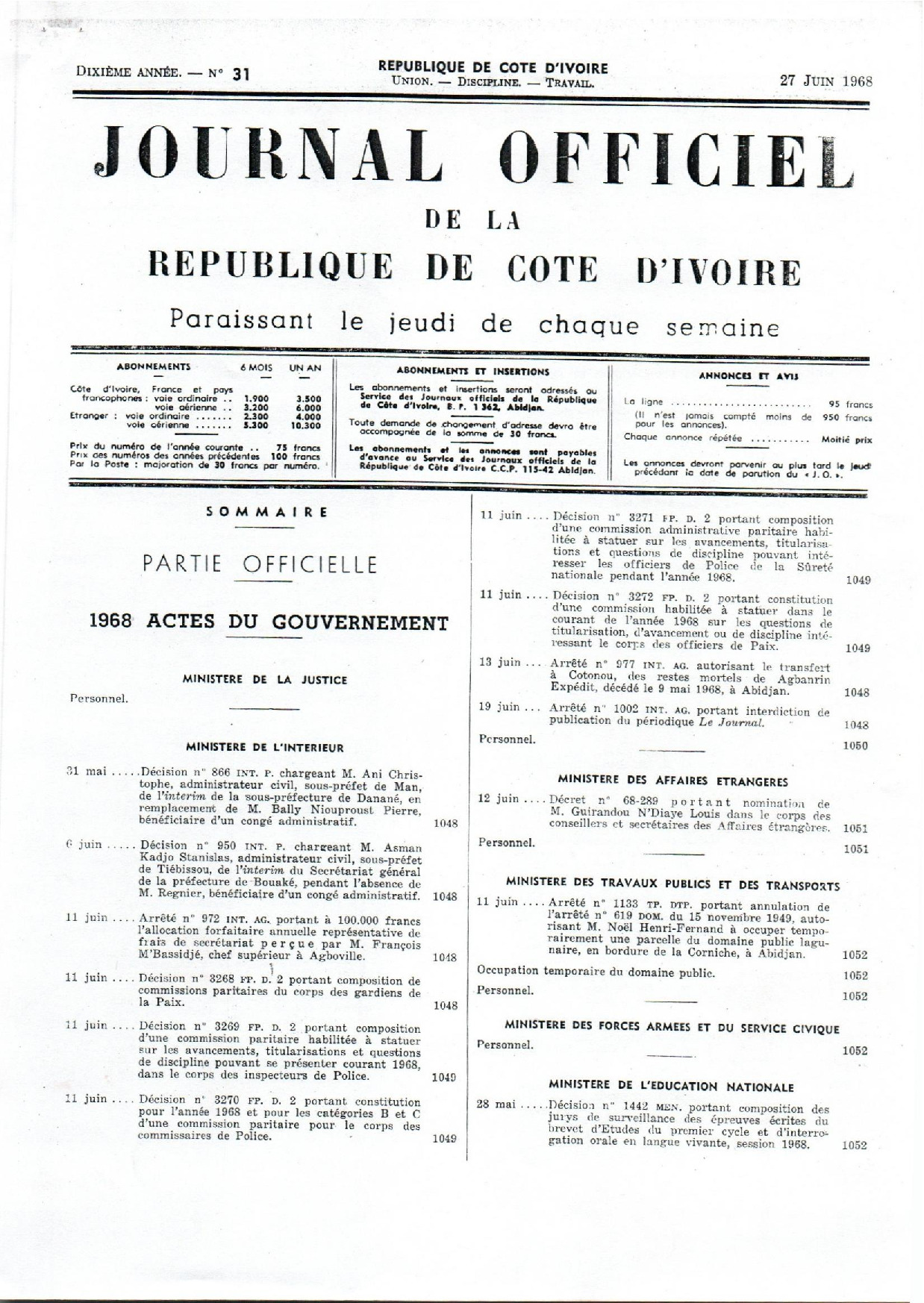 JO 1968-031