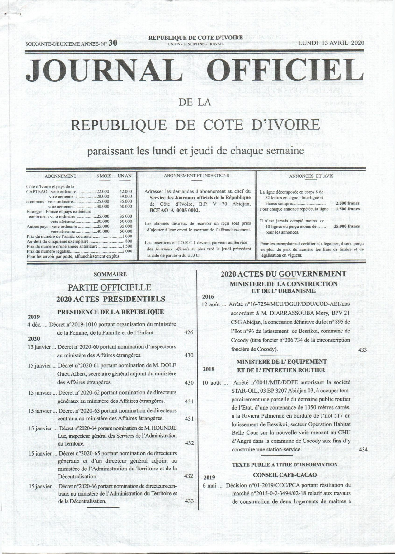 JO 2020-030