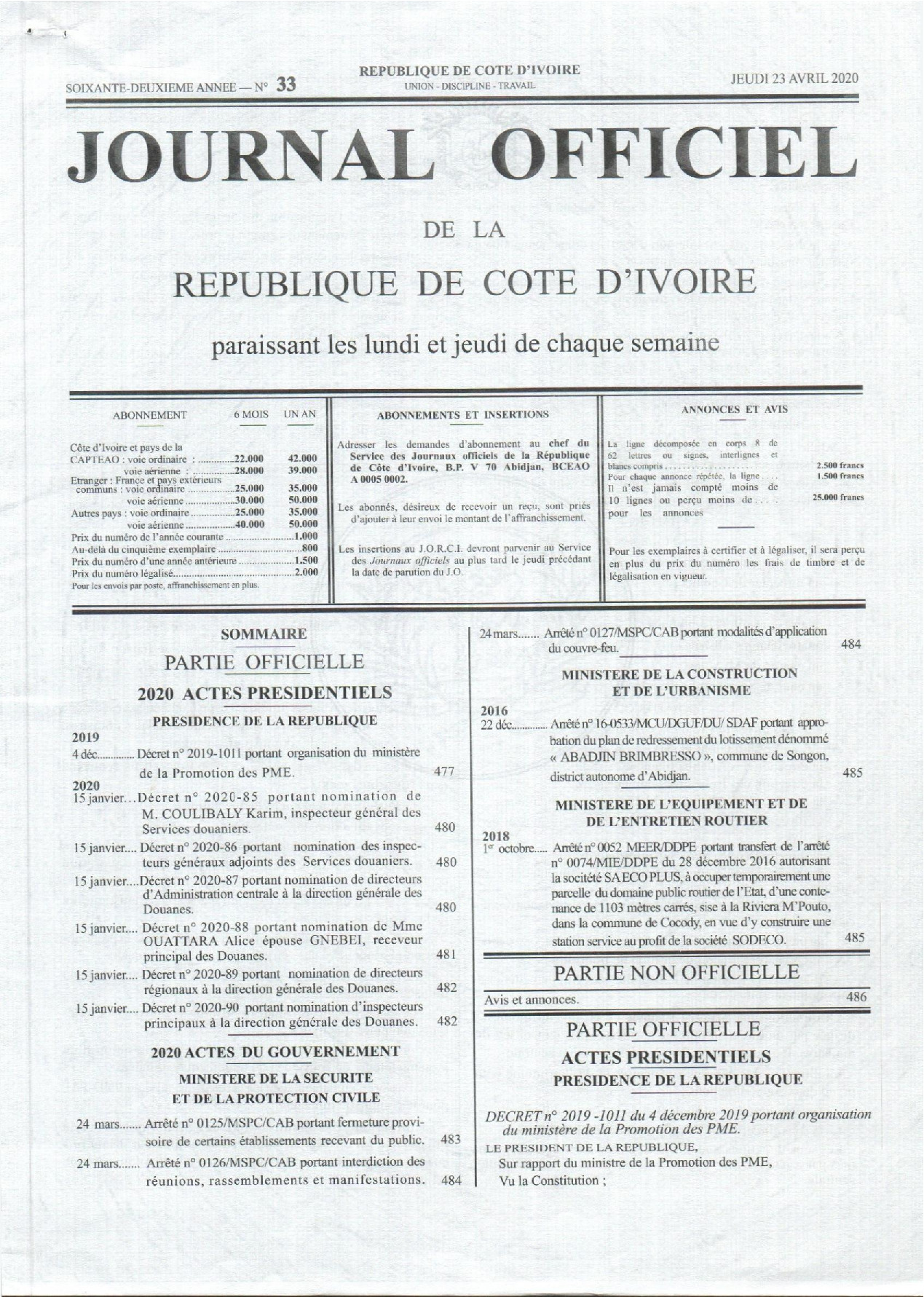 JO 2020-033