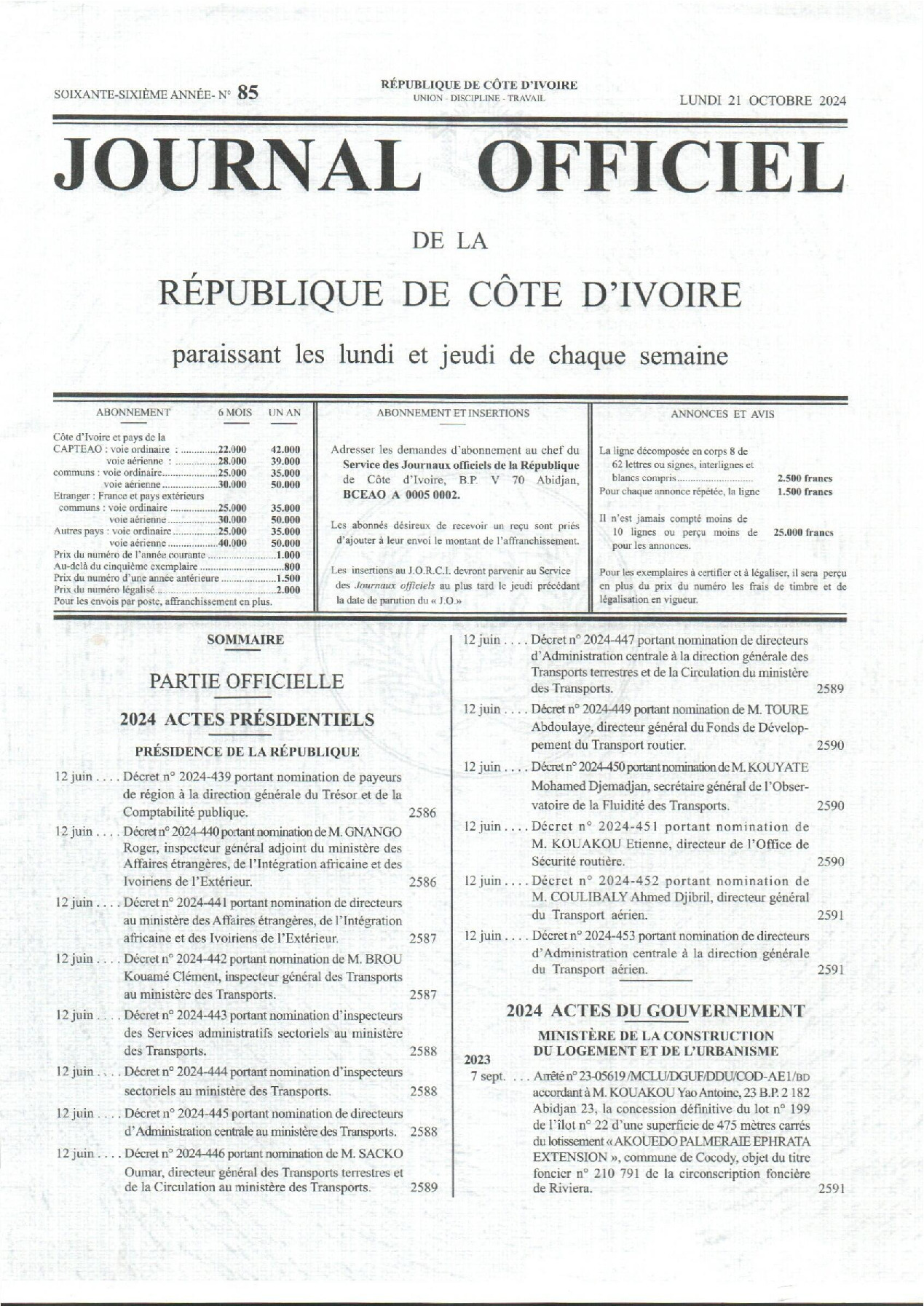 JO 2024-085