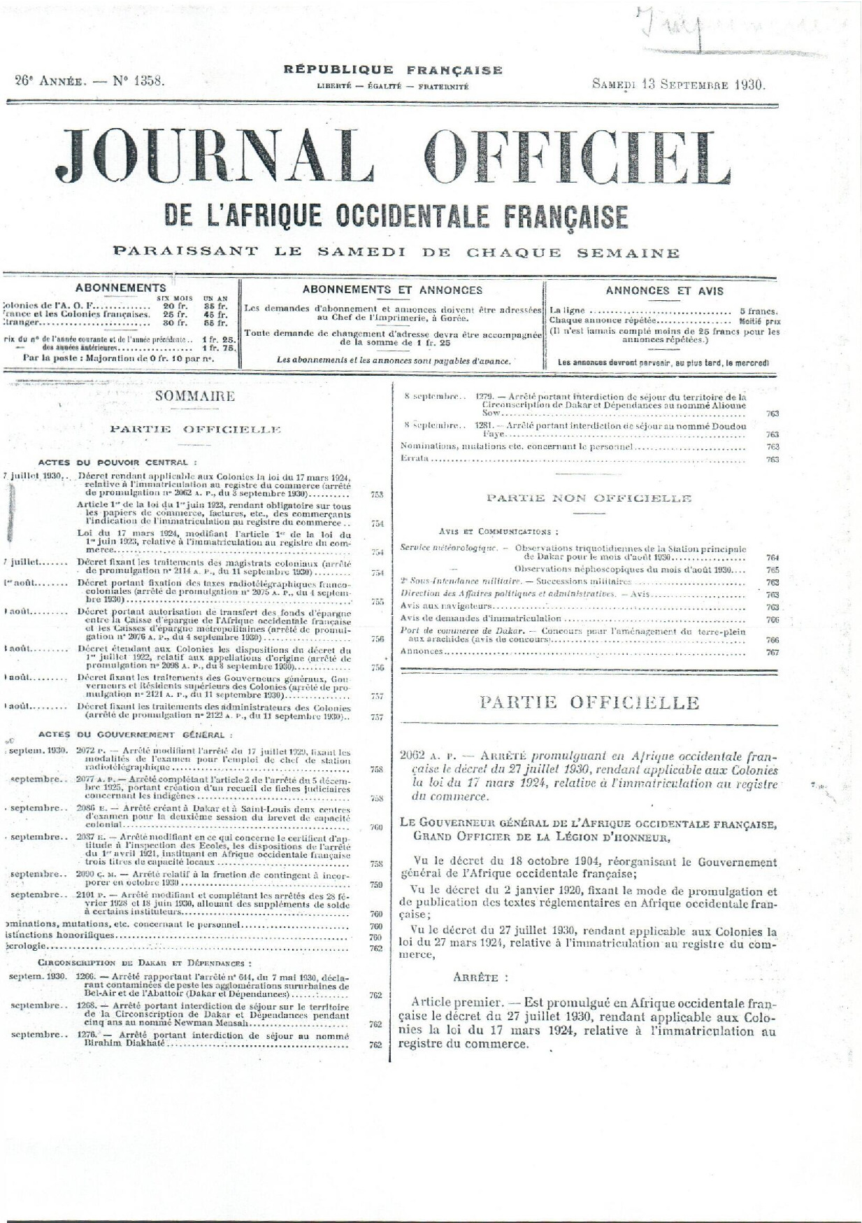 JO A30-058