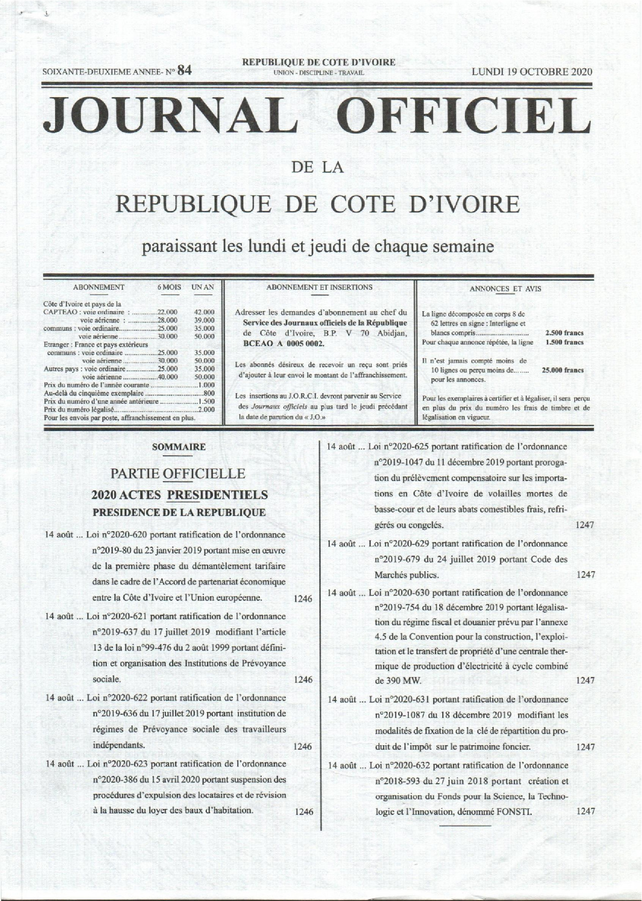 JO 2020-084