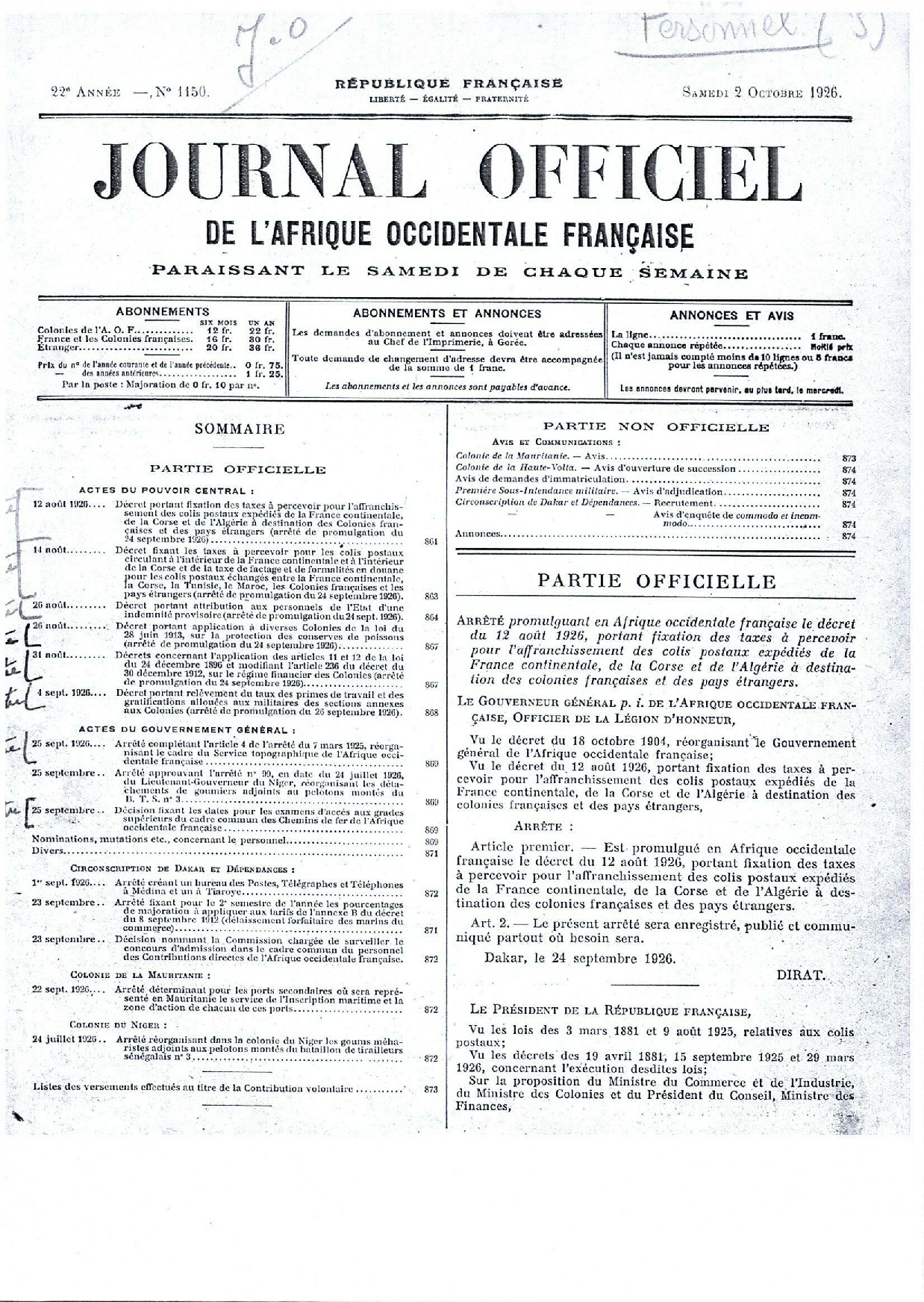JO A26-1150