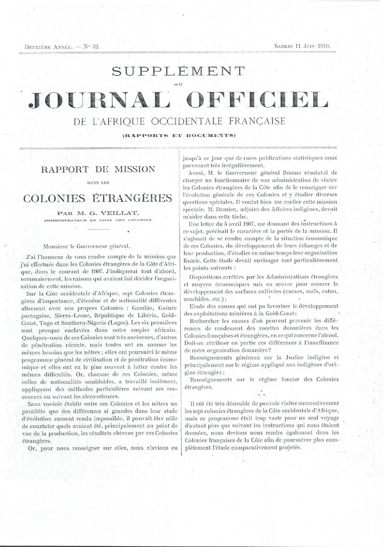 JO A10-032 SUPPLEMENT
