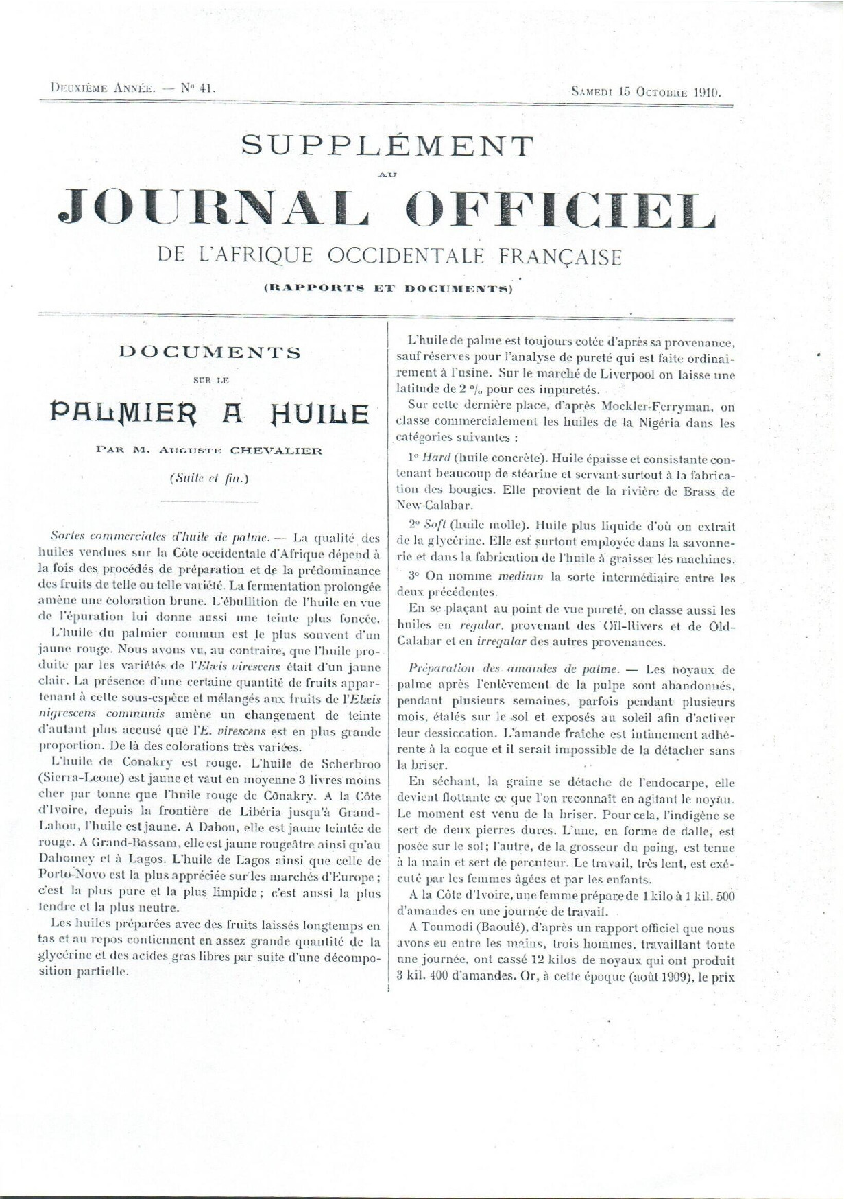 JO A10-041 SUPPLEMENT
