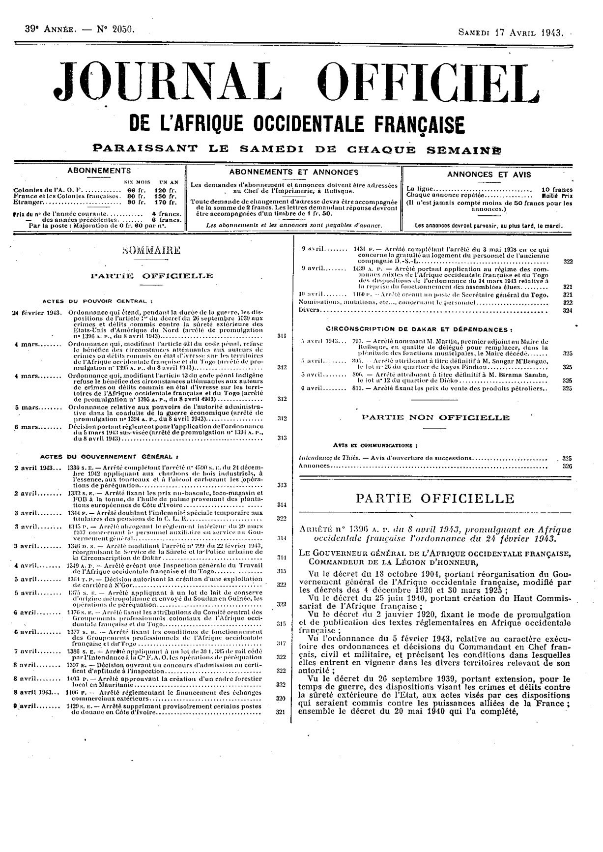 JO A43-2050