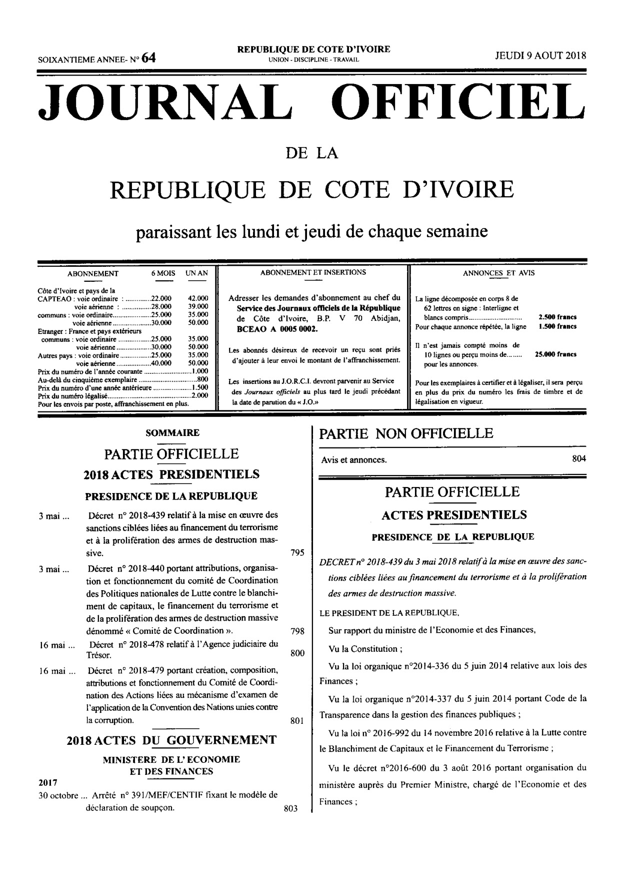 JO 2018-064