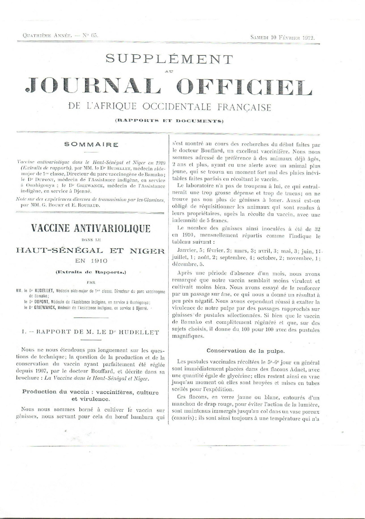 JO A12-065 SUPPLEMENT