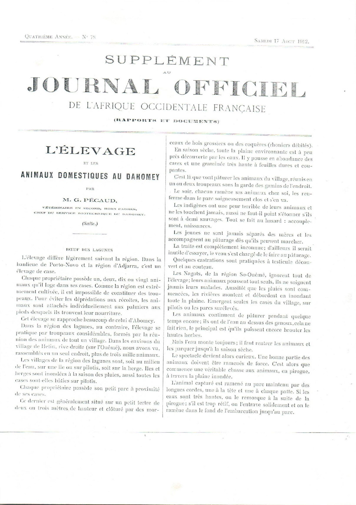 JO A12-078 SUPPLEMENT