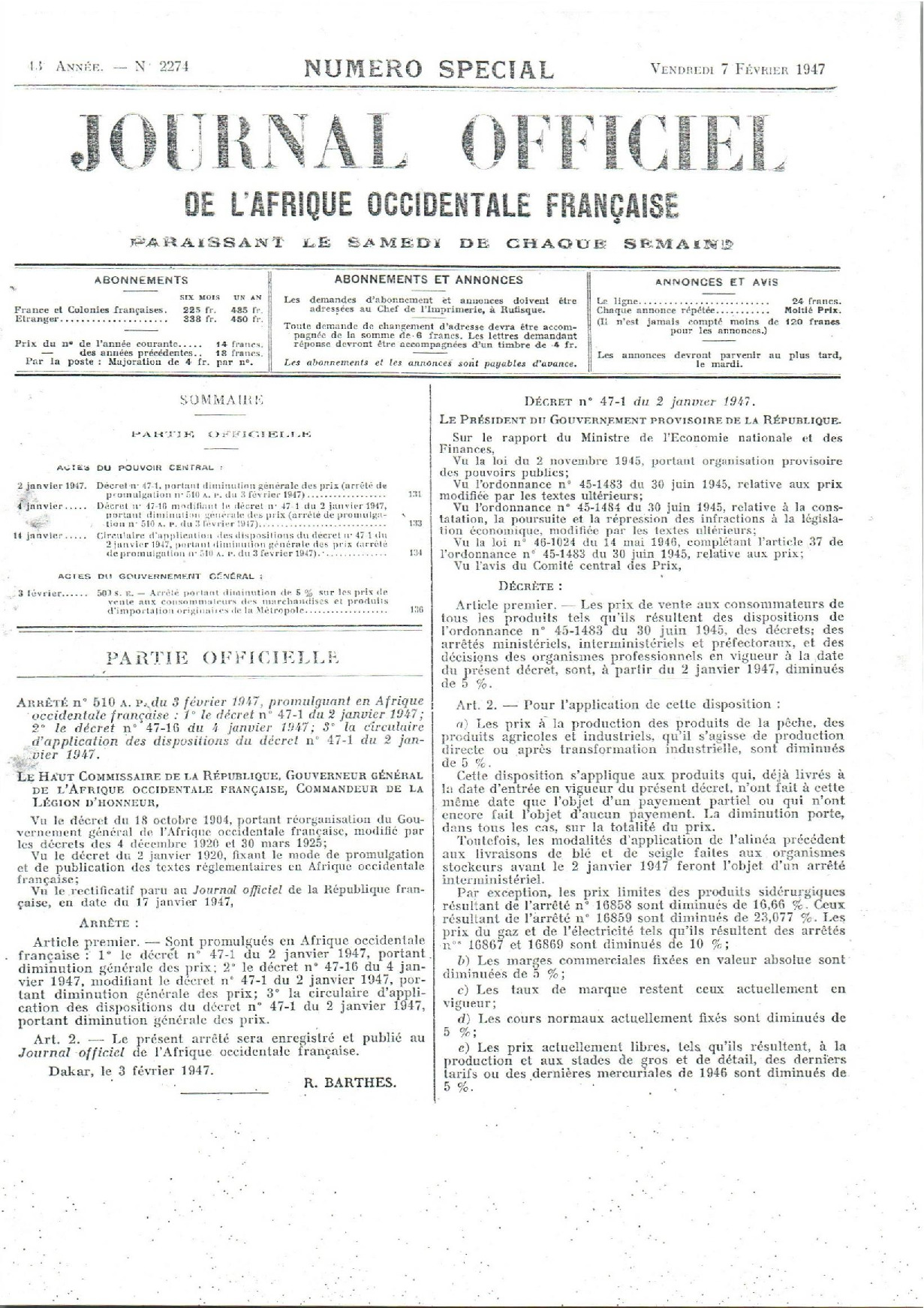 JO A47-2274