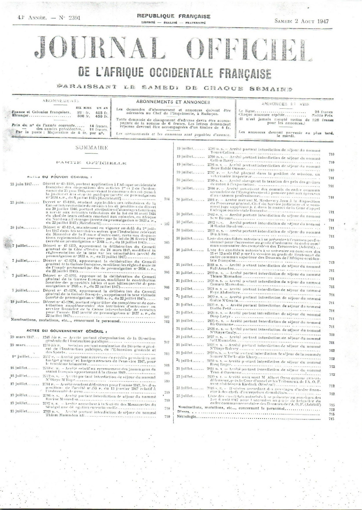 JO A47-2301
