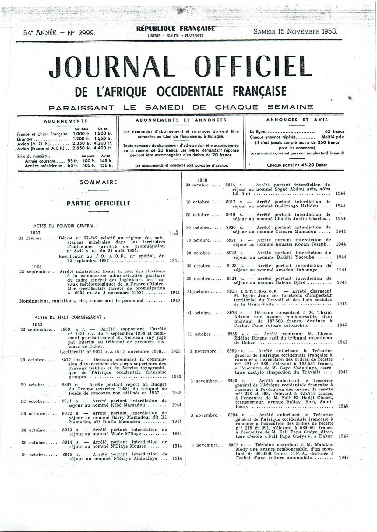 JO A58-2999