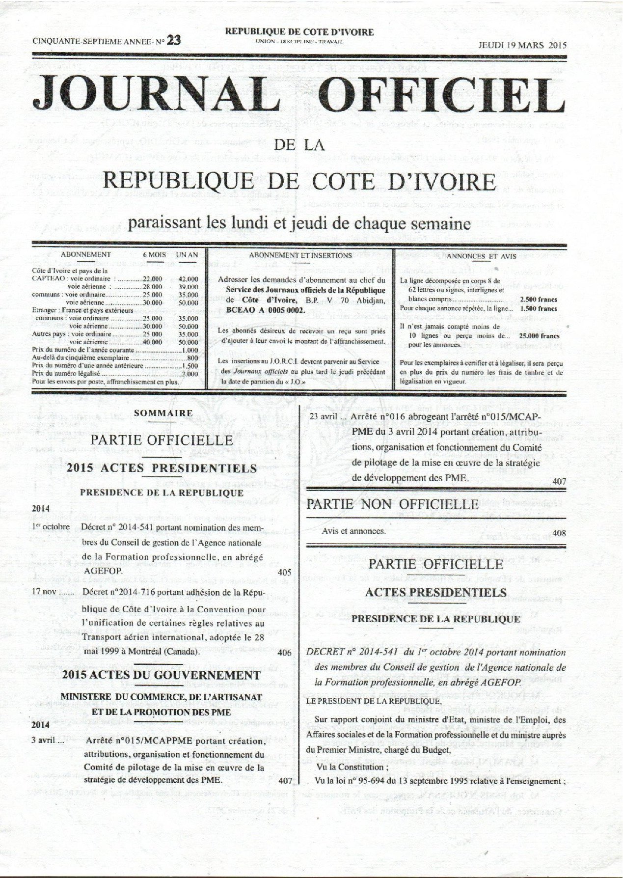 JO 2015-023